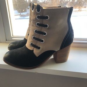 Leather booties